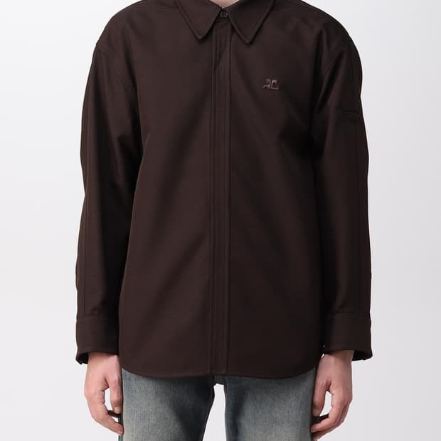 [M] 쿠레쥬 Courreges 오버셔츠 버건디