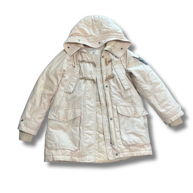 써스데이아일랜드 아이보리 떡볶이 패딩 점퍼 사파리 모리걸