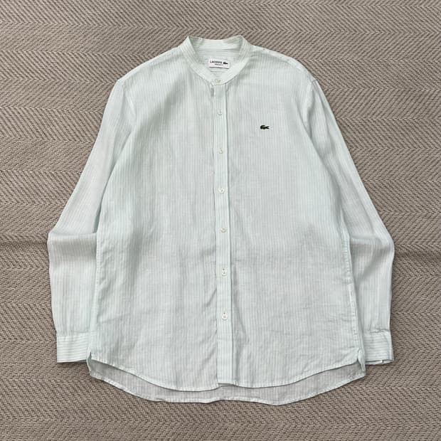 라코스테 헨리넥 린넨셔츠 r3162