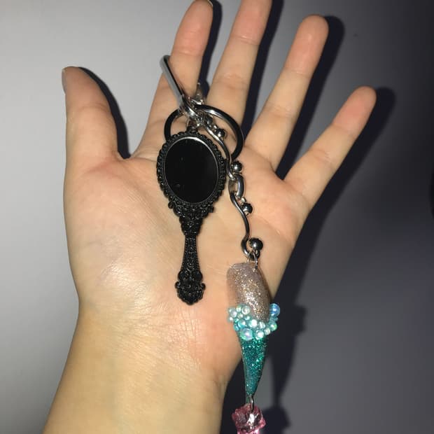 cat claw nail tip keyring🎀👛