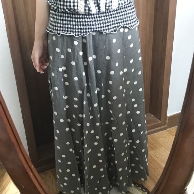 JP vintage polka dot sk