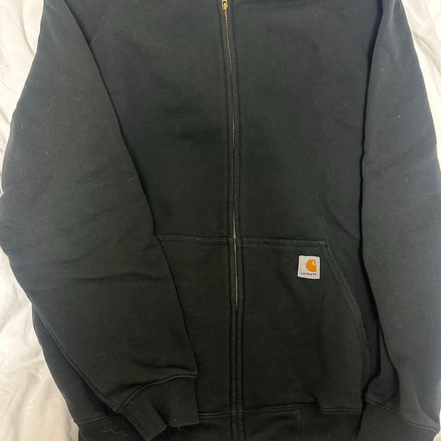 칼하트 기모 후드집업 블랙