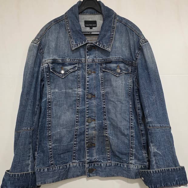캘빈클라인 데님 트러커자켓  청자켓 [L size]