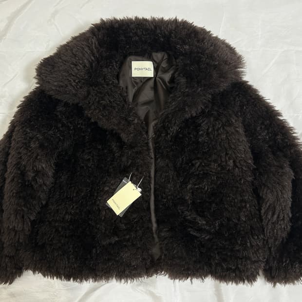 포니테일 퍼 자켓 