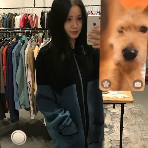 Supreme Color Blocked Zip Up Sweater