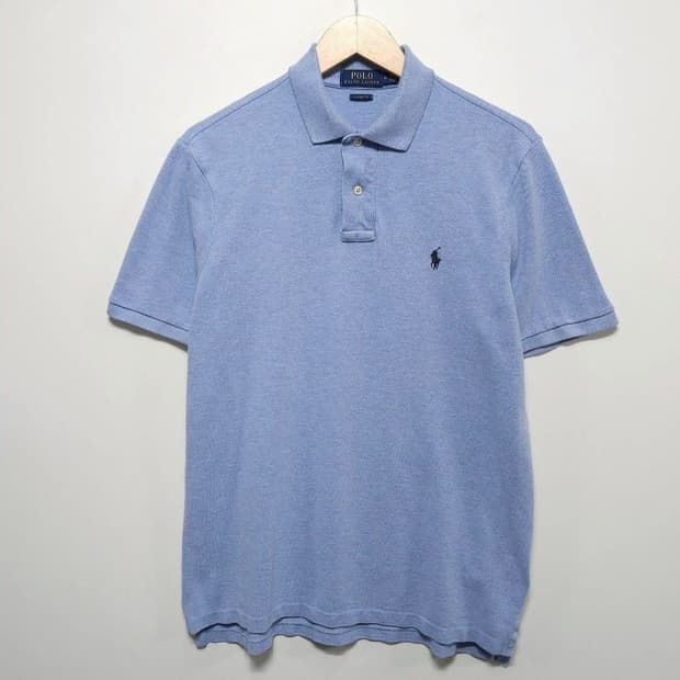 105 POLO 폴로 랄프로렌 반팔 카라티 피케 셔츠 클래식핏 스카이블루