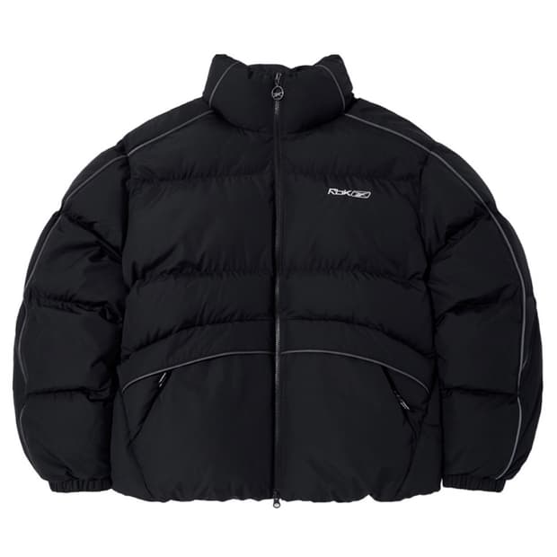 (서지수 패딩)리복 프리미어 볼 패딩 블랙