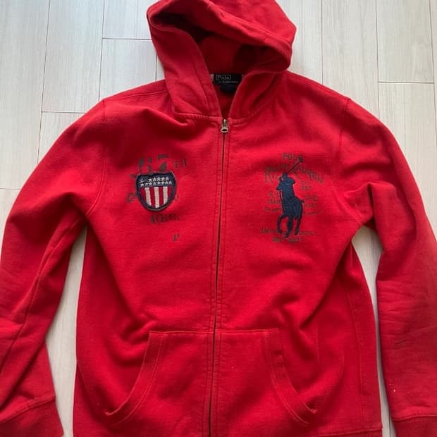 폴로 빅포니 성조기 후드집업
