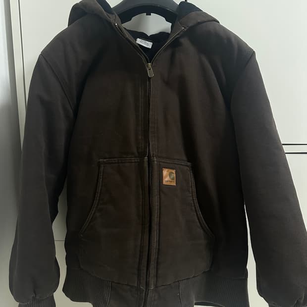 칼하트 빈티지 후드집업 브라운 