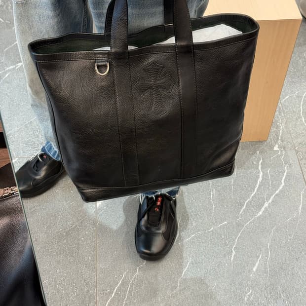 크롬하츠 레더 토트백