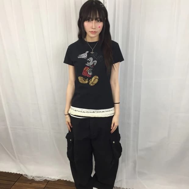 Disney Mickey Rhinestone Graphic Tee