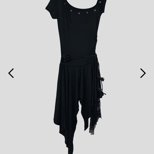 unbalance lace hool drees