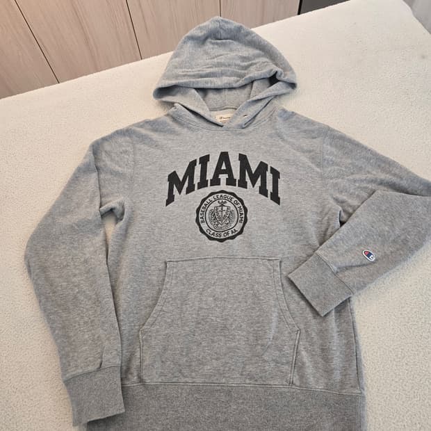 챔피온(일본판) MIAMI 회색 후드티 M