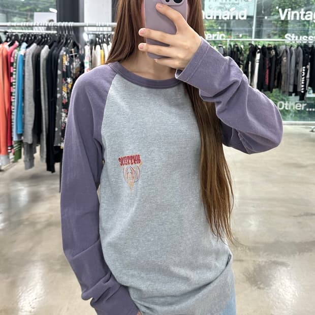 히스테릭글래머 래글런 롱슬리브긴팔티셔츠