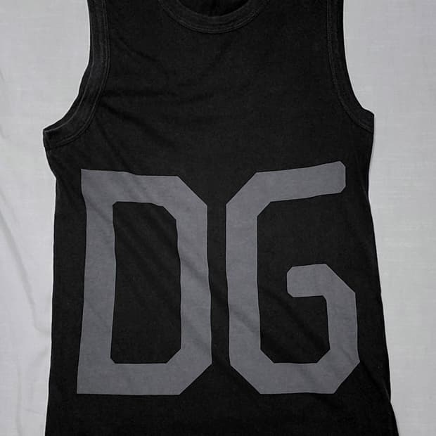 [46] 돌체앤가바나(D&G) 빈티지 빅로고 슬리브리스