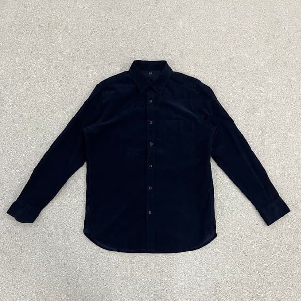 [M] 유니클로 네이비 코듀로이 코튼 셔츠 남방 0106M1