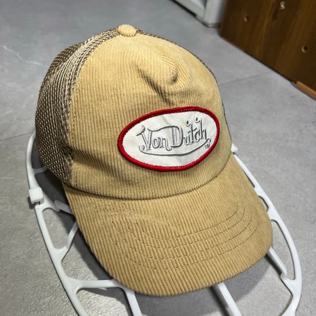 본더치 코듀로이 메쉬 볼캡 베이지