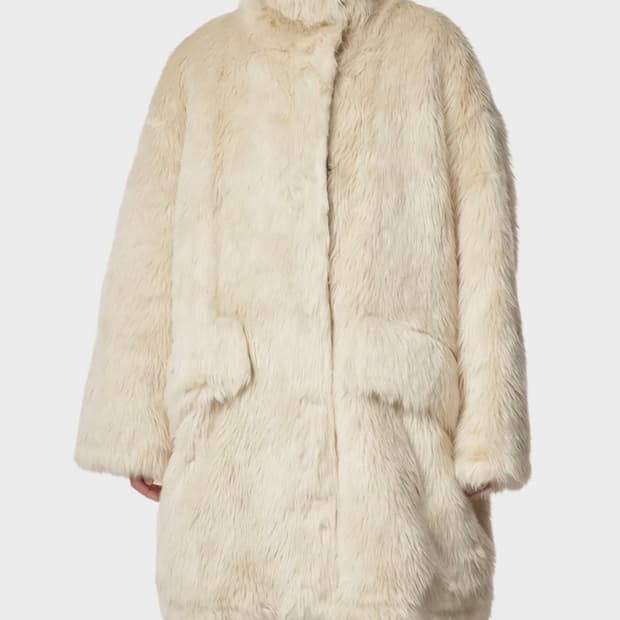 스탠드스튜디오 두나 코트 - 솔리드 크림 32사이즈