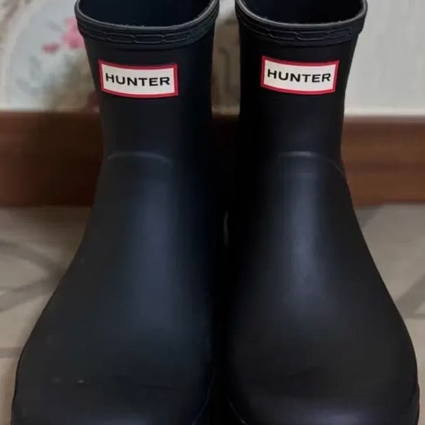 헌터 플레이레인부츠 쇼트웰링턴 부츠 270사이즈