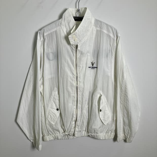 실비오 발렌티노 화이트 빈티지 라이트 자켓 M