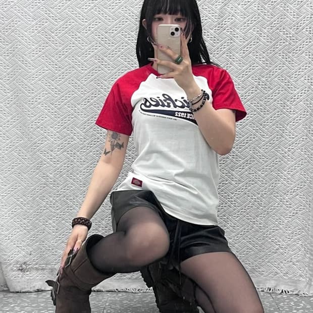 디키즈 빈티지 레트로 키치 나그랑 반팔티 S C11797