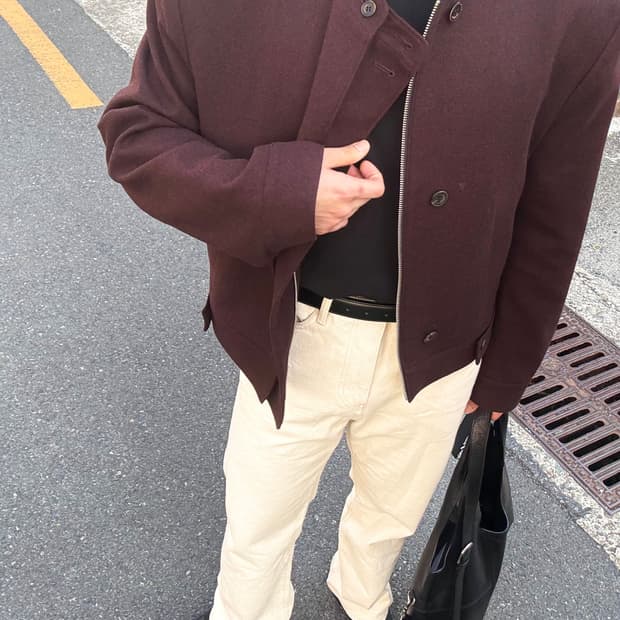 웨이비니스 울 레이어드 레이서자켓 1사이즈