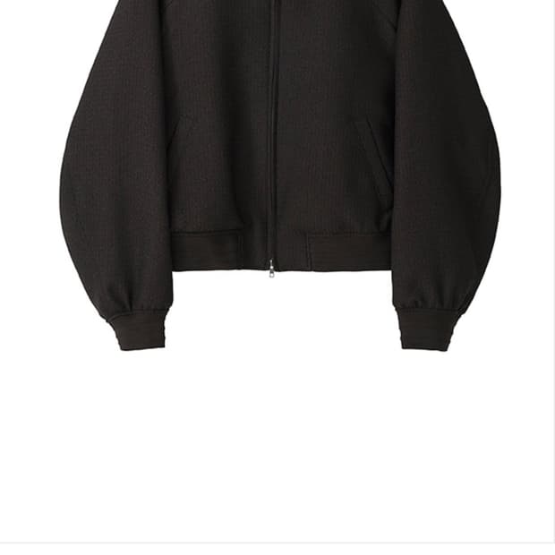 LMOOD 프레스티지 트위드 봄버 자켓 BROWN