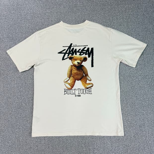STUSSY 스투시 빌트 터프 곰돌이 후드티 XL