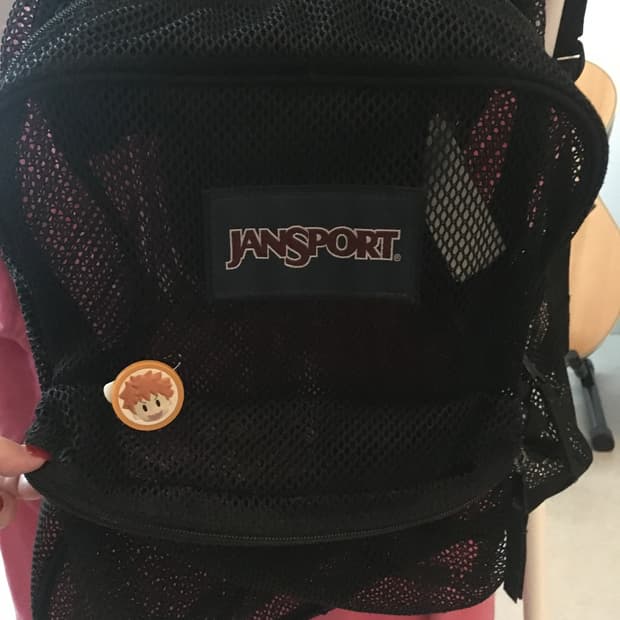 잔스포츠 블랙 매쉬 백팩