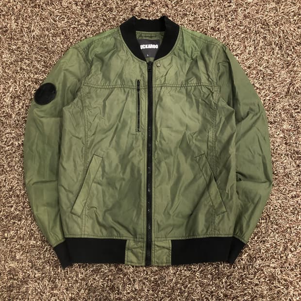 버커루 나일론 봄버 MA-1 항공 플라이트 자켓