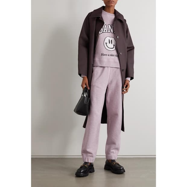 가니 GANNI 스마일 맨투맨 조거팬츠 set