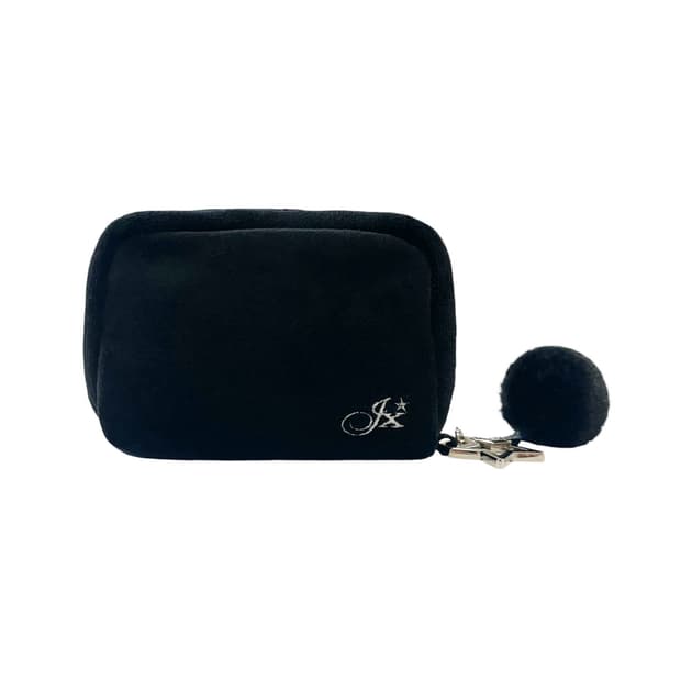 지초이 JX VELOUR WALLET (BLACK) 지갑 파우치