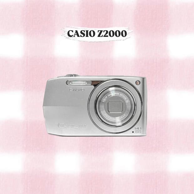 카시오 엑슬림 Z2000 실버 빈티지디카
