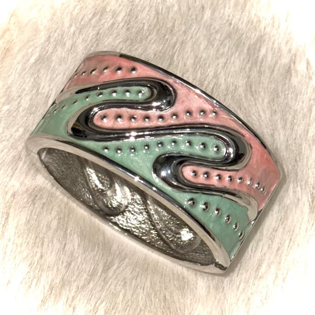 일본 빈티지 갸루 금속 뱅글 팔찌