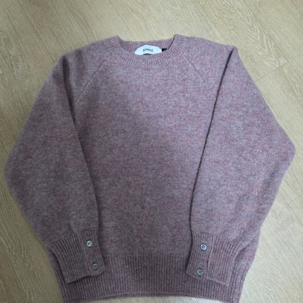 니티드 쉐기독울 니트 핑크 M