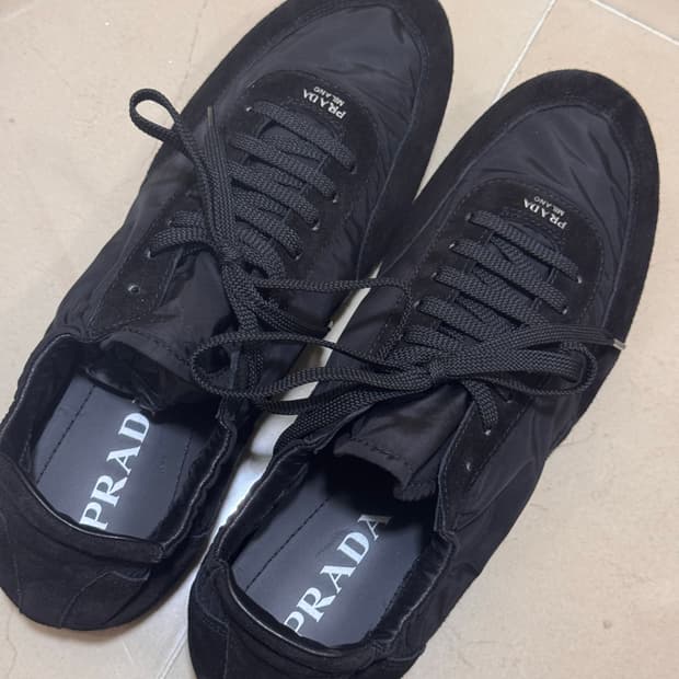 프라다 컬랩스 스니커즈 블랙