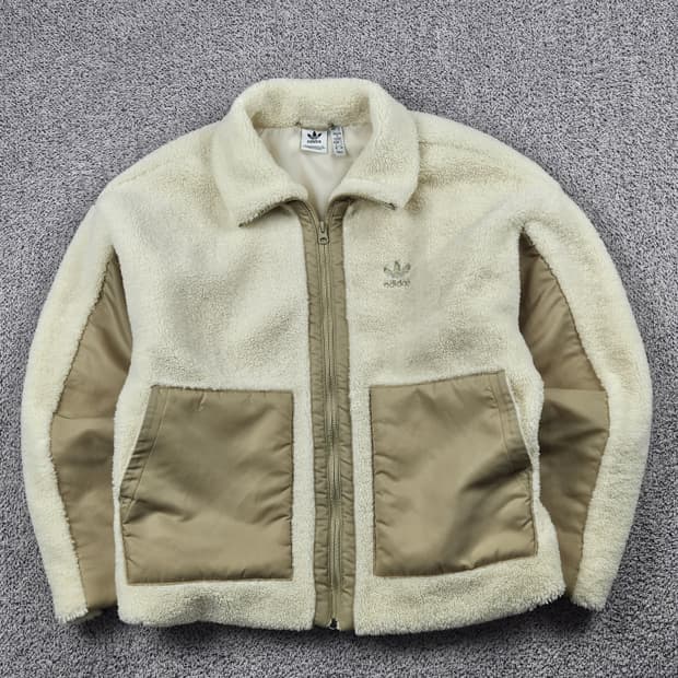 아디다스 파이어버드 배색 플리스 집업 자켓 ( S ) / 10206 