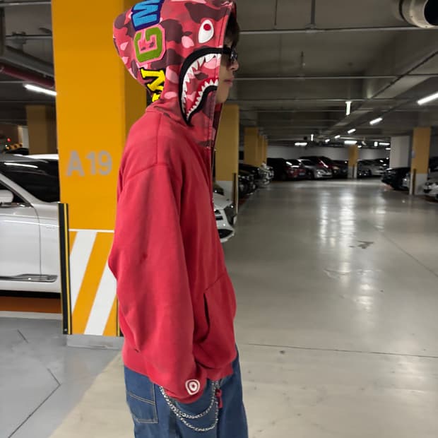 99년도 한정 베이프 OG 샤크후드
