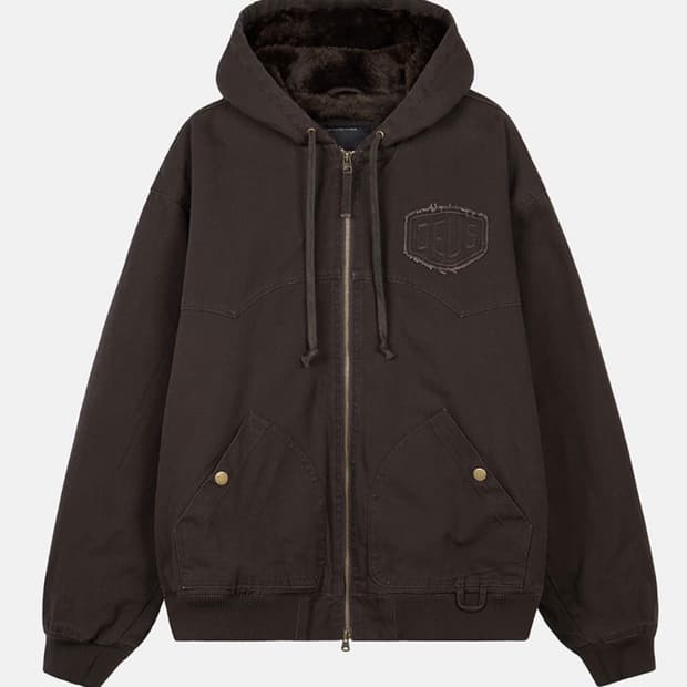 데우스 후드 자켓 차콜