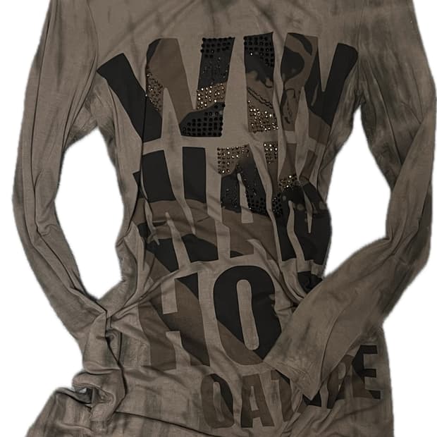 아케호무 펑크 롱슬리브 와투케 큐빈티지 갸루 