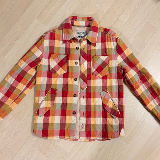[Levi’s] 리바이스 퀄팅 체크 패딩 자켓