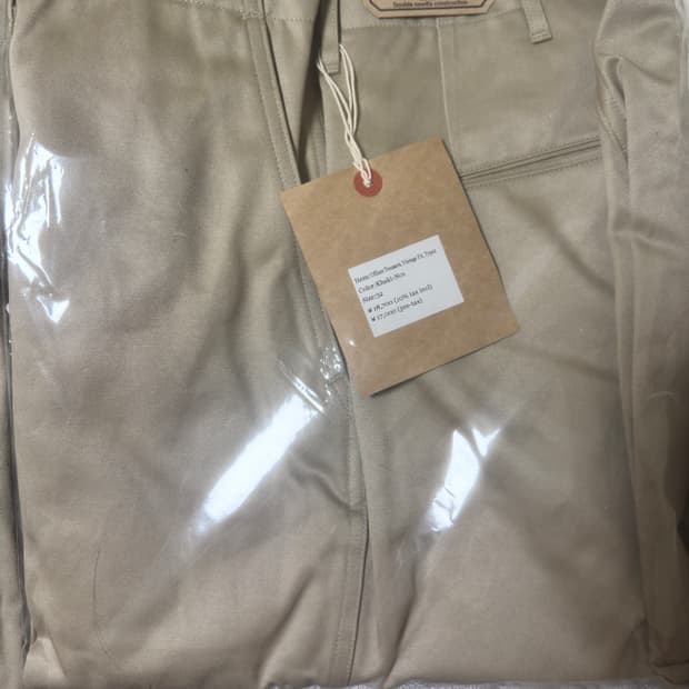 [새제품]WORKERS 오피서 트라우저 Type2 카키