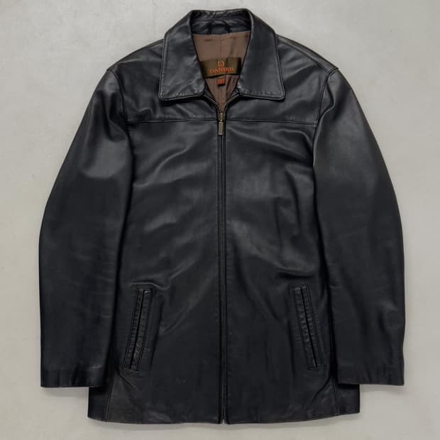 레더 집업 자켓