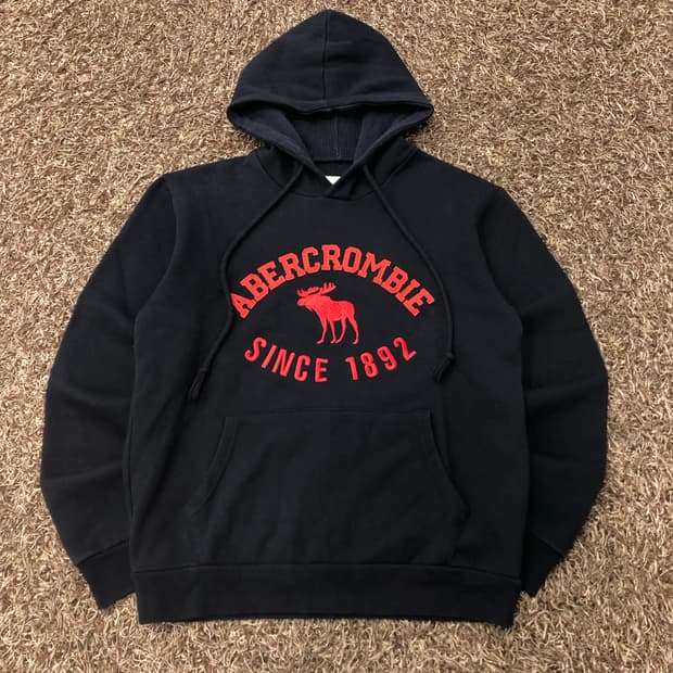 아베크롬비 네이비 후드티