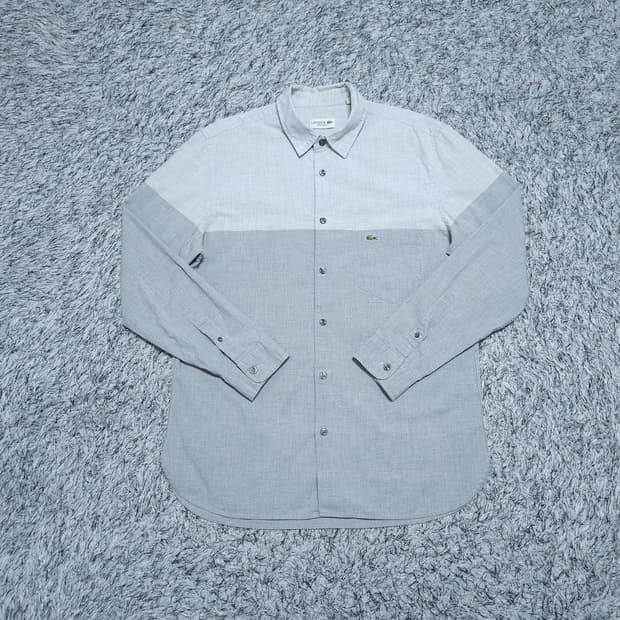 라코스테)100 남자 레귤러핏 포켓셔츠남방 / 왕눈이샵