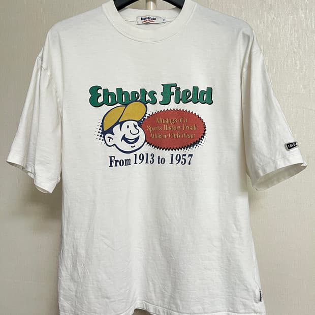 Ebbets Field 이벳필드 그래픽 로고 반팔 티셔츠 (White)