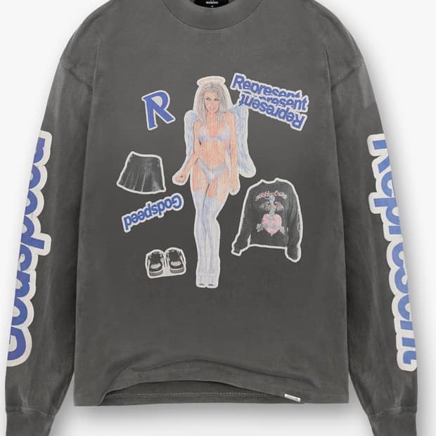 Represent 롤슬리브 티셔츠