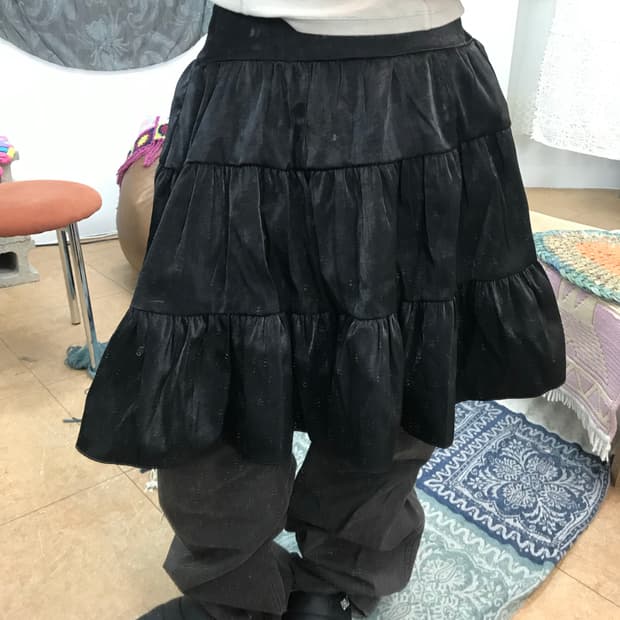 Tyche 티케 여성 캉캉 미디스커트 