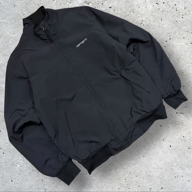 [S] 칼하트 SAIL 블랙 봄버 쉘 자켓 기모 C133