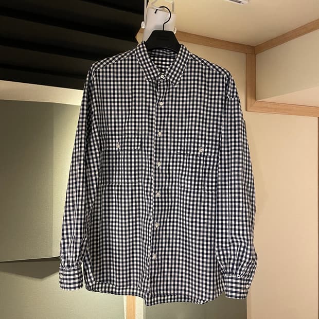 포터클래식 롤업 셔츠 깅엄 체크 XL